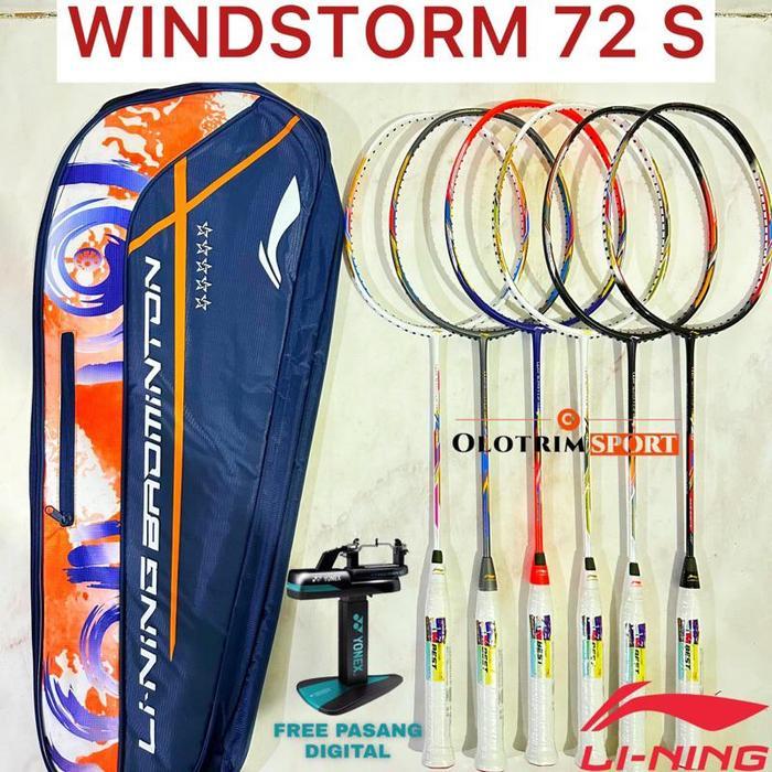 RAKET BADMINTON LINING WINDSTORM 72S 72 S ORIGINAL