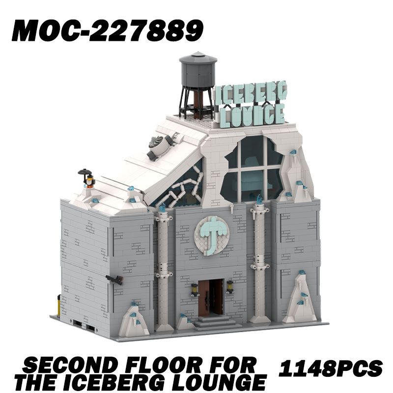 MOC-227889 Building Bricks Second Floor for The Iceberg Lounge Model Technology Blocks Gift Toy DIY