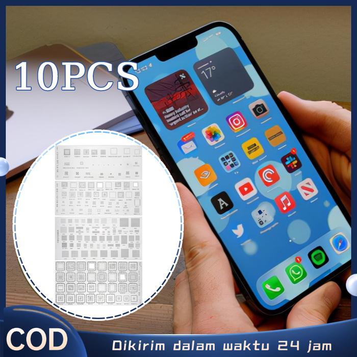 4Pcs/Set Plat BGA Cetakan IC CPU Universal - Stencil Amaoe A467 A482 A508 Template Reball untuk MTK