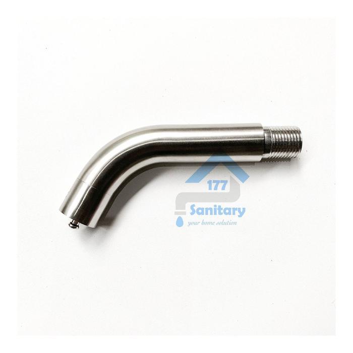 Kran Tembok Stainless 304 Tekan On Off Mini T17- Keran Air Wudhu Unik Uniq Touch Tap Faucet Push