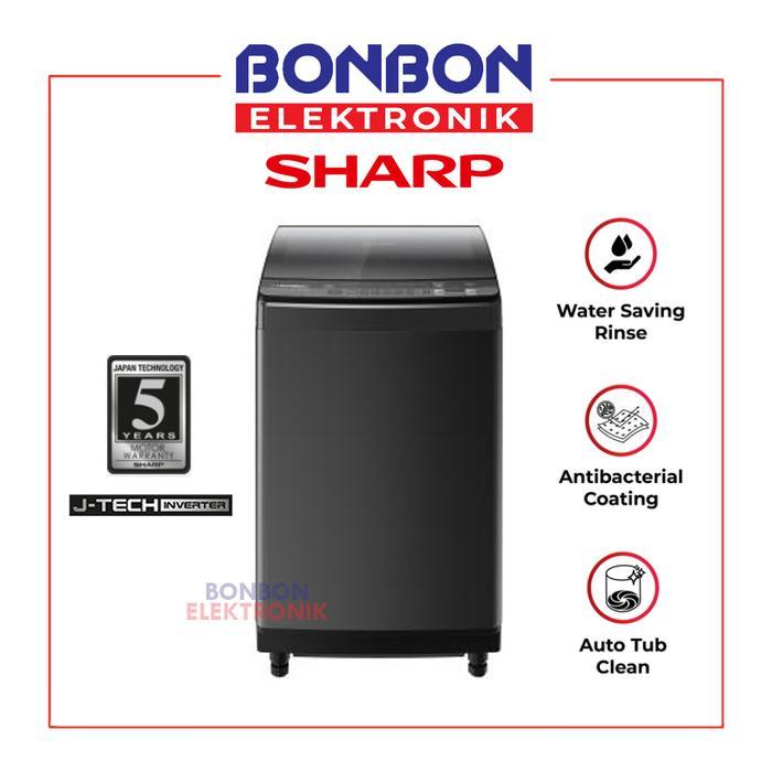 Kualitas Terbaik Sharp Mesin Cuci 1 Tabung 9.5Kg Es-M9500Xt-Sa / Esm 9500 Xtsa / 9500Xt