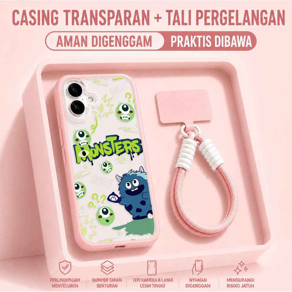 Anti Gesek Tas Monster Inc 2 In 1+Tail Case Hp Iphone 17 Pro Max 13 Pro Max11 14 Pro Max 13 Pro Max 