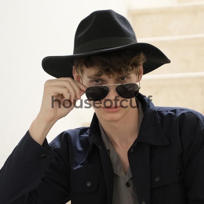 FEDORA PANAMA HAT TOPI FEDORA PANAMA HAT JAZZ KOBOY HAT TOPI PANTAI WIDE LEBAR BLACK HAT JAZZ KOBOY 