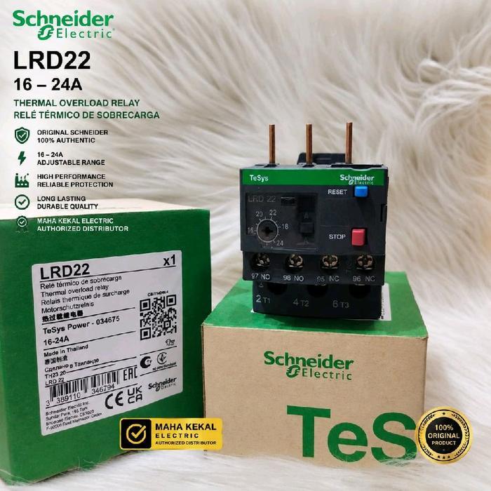Overload Kontaktor Schneider New Original Lrd 22 16-24A/Overload Schneider Lrd22 Overload Schneider