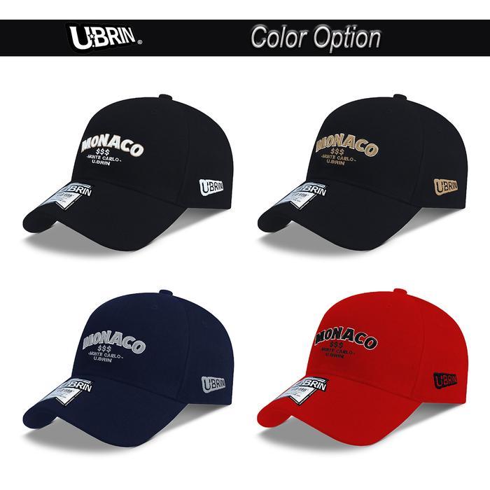 U.BRIN MONACO Topi Baseball UB8024 Original Retro Style Hat Cap Casual Distro Fashion Dewasa Pria