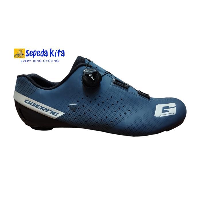 Gaerne G Tornado Carbon Shoes Matt Blue - Sepatu Cleat Road Bike