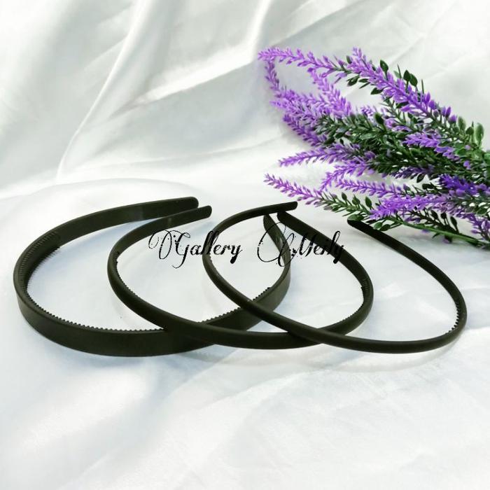 BANDO POLOS DOFF PRIA WANITA KHUSUS HITAM plastik headbands