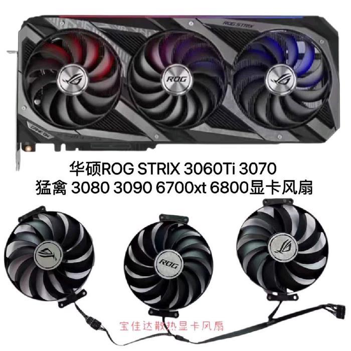 Ada Stok Fan kipas Asus Rog Strix Rtx 3070 3080 3090 95mm 7pin