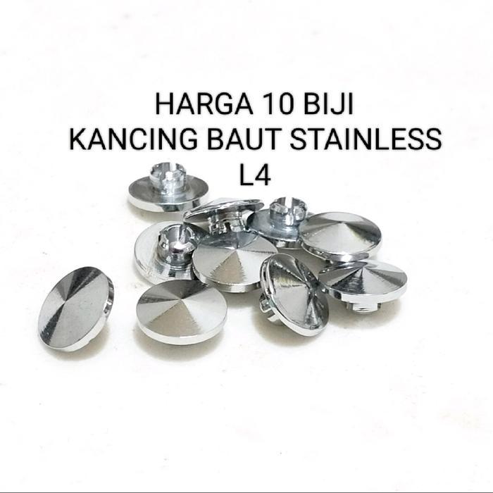 10 pcs kancing baut stainless L4 baut 8 tutup baut L stainless tutup baut L4 stainless tutup baut L