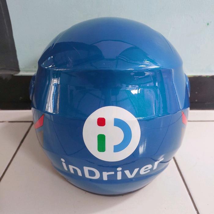 Helm Indriver Biru Evo Ojek Online