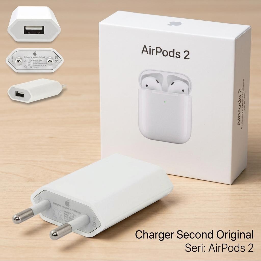 Adaptor Charger Apple A2118 Ori Second Original Bekas Cocok Untuk AirPods 2 Cas Stabil Aman