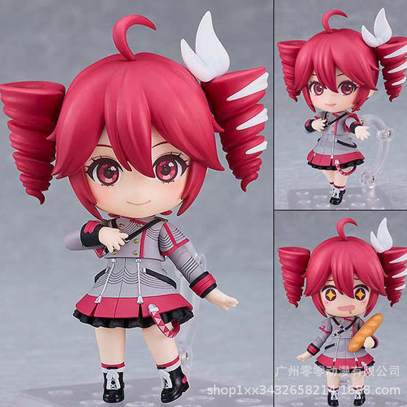Cute Q Version Kasane Teto Nendoroid 2344 Action Figures Interchangeable Face Model Toy Collectible
