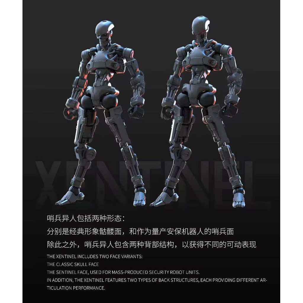 New SHEIK MAINLAND 3MIN PROJECT A 3.75inch Xenosentinel Super Movable Humanoid Body Attack Alien