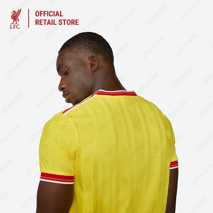 Liverpool FC Retro Mens 1986 Third Shirt Men - Official LFC Jersey Original Pria