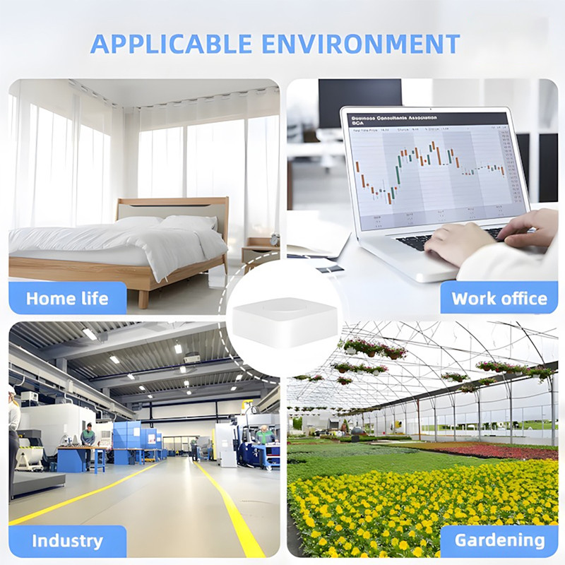 Tuya WIFIZigbee Smart Air Quality Monitor Box VO HHO PM2.5 Gas Detetor Temperature Humidity Meter 6