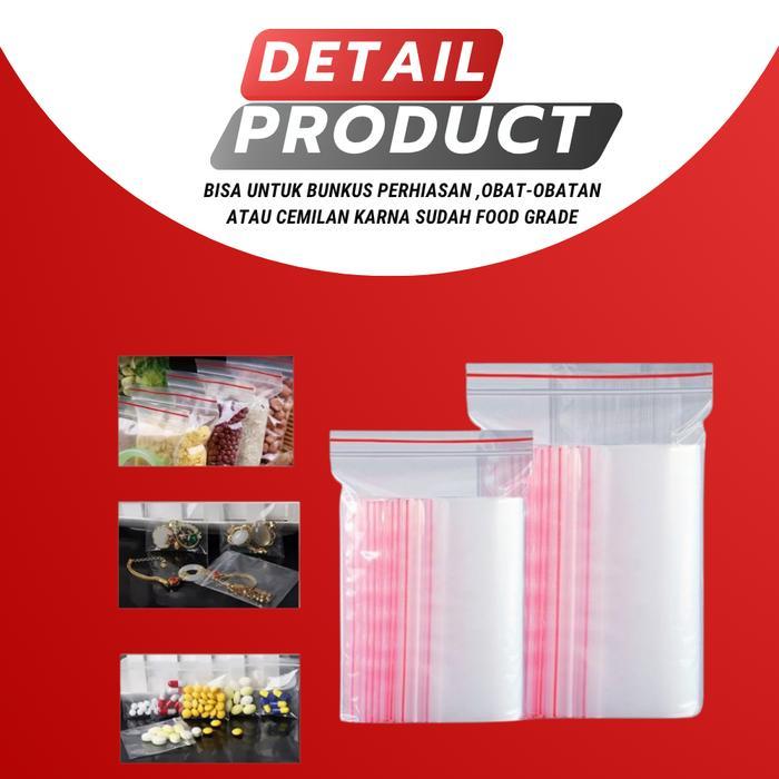 Plastik Klip Bening Zip Lock / Plastik Packing Makanan