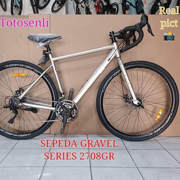 sepeda gravel exotic 2708 GR sepeda gravel - titanium
