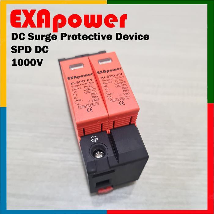 Spd Surge Arrester Dc 2P Anti Petir Dc 500V/1000V
