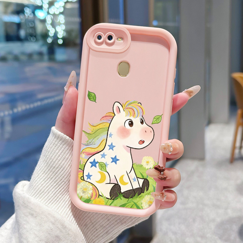 Casing Hp untuk OPPO A7 A5s A12 A12s A11K Case Casing pola unicorn Kesing Tianyan Soft Shell Cesing 