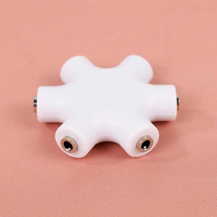 Jack Cabang Splitter Audio Adapter 6 Ports Jek Cabang Aux Jek Cabang Earphone Headphone Female Audio