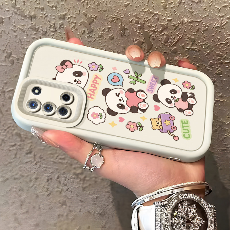 Casing Hp OPPO A52 OPPO A72 OPPO A92 Case Panda Buah & Bunga Imut Banget Kasing Promo Cesing Kesing 