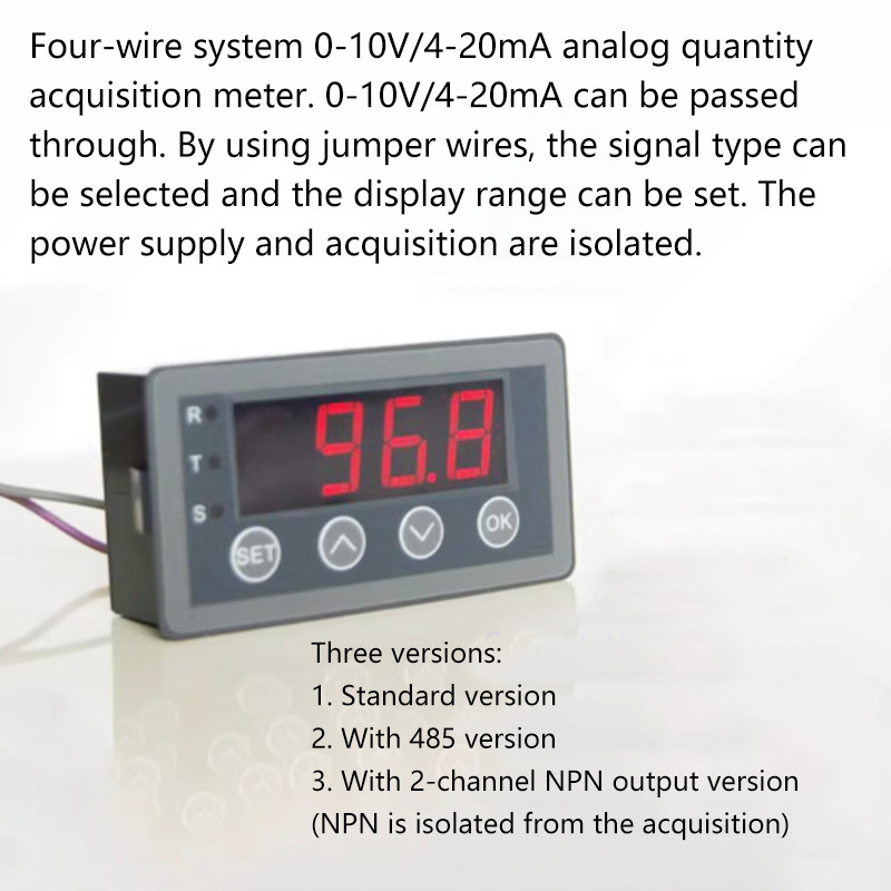 DIGITAL DISPLAY METER, ANALOG INPUT DISPLAY METER, DIGITAL DISPLAY HEAD, 0-10V, 0-20MA, 2-10V,