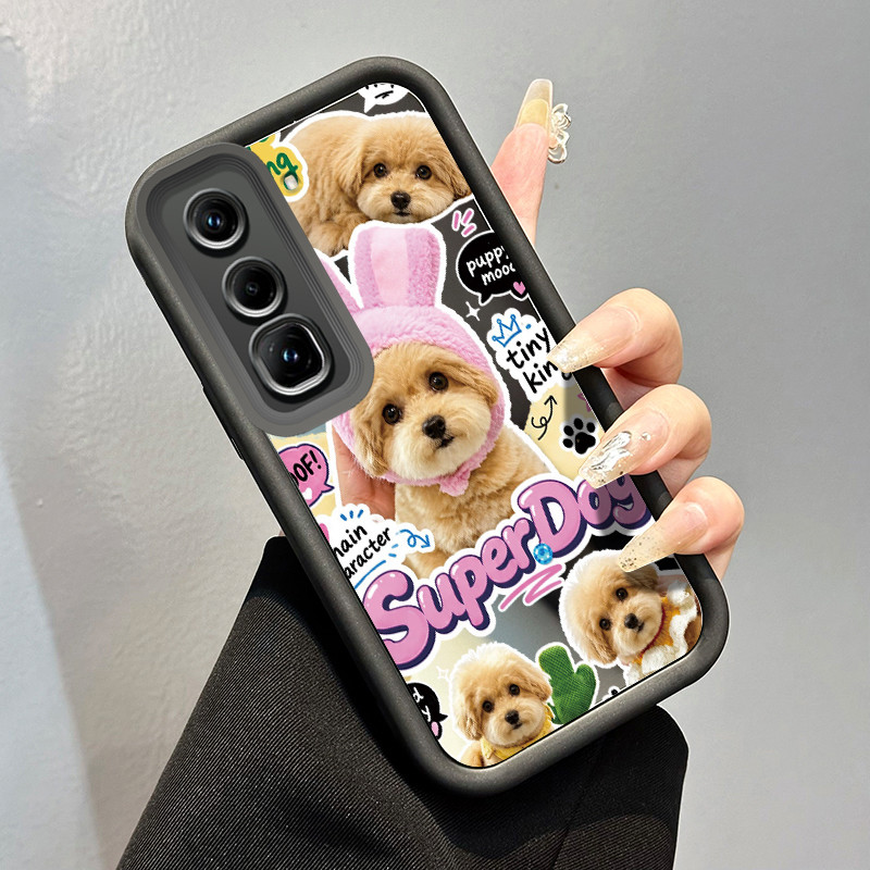 Casing Hp Untuk Infinix Hot 70 Case Casing pola Poodle Kesing Tahan sidik jari Kasing HP Cesing cerm