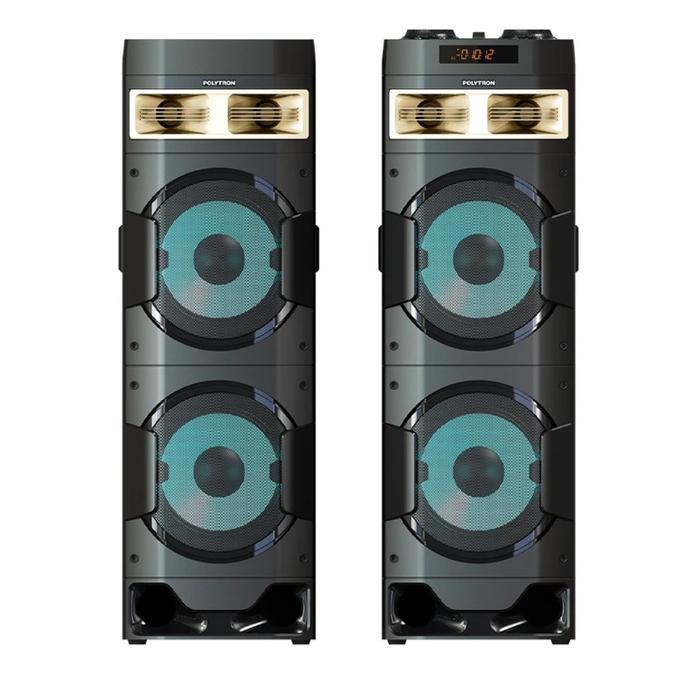 Speaker Aktif Polytron PAS10DF28/38 10 Inch 200WRMS Extra Bass 3-Band Digital Tone Control Video Out