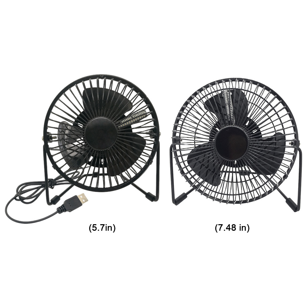 USB Clock Fan with Real Time Clock Temperature Display 360 Rotation Mini USB LED Clock Fan LED USB