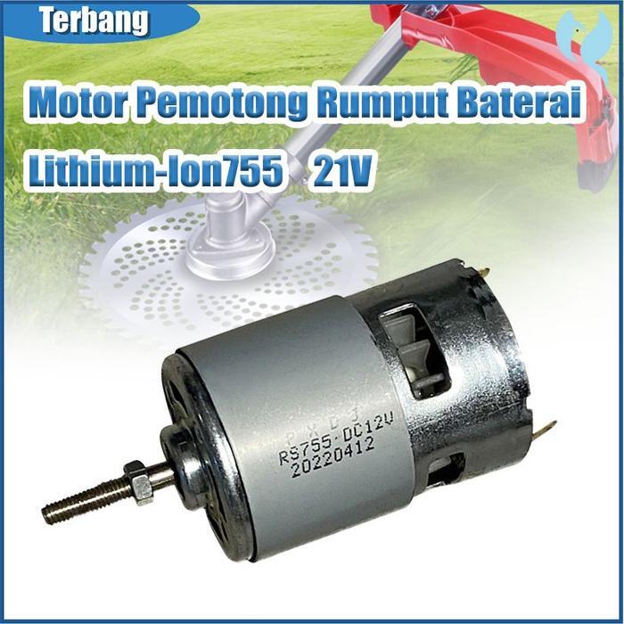 PROMO 100% Asli Dinamo DC Motor RS-755 21V Mesin RS-755 Dinamo Motor Dc Rotor Mesin Pemotong Rumput