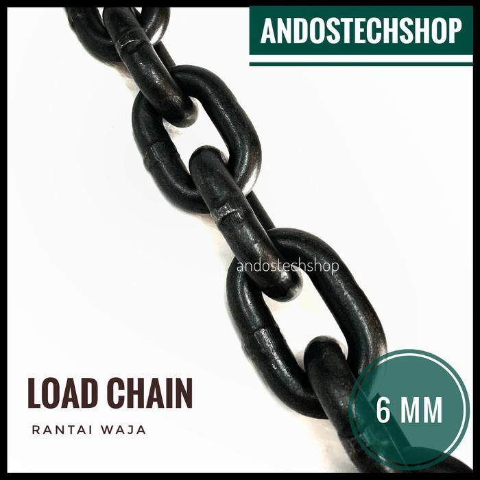 Ready Rantai Baja 6mm Load Chain 6 mm Rantai Katrol Derek Rantai Waja
