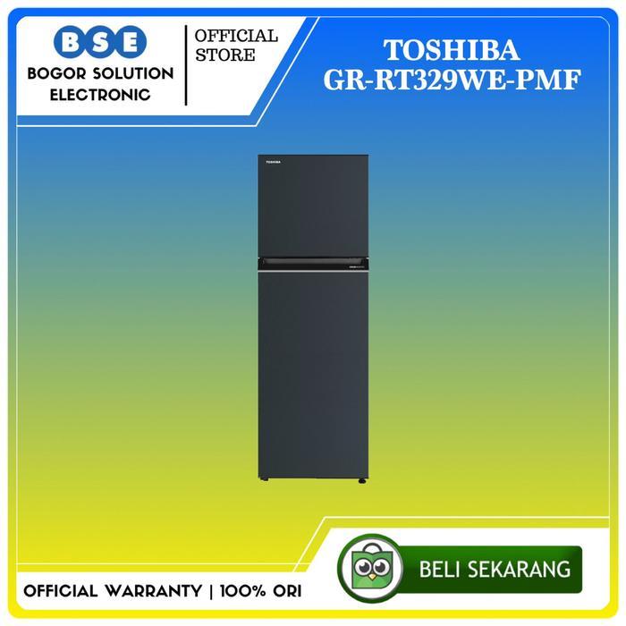 Kulkas 2 Pintu Toshiba Inverter GR RT329WE 252 Liter Kulkas Toshiba GR-RT329WE [ORI]