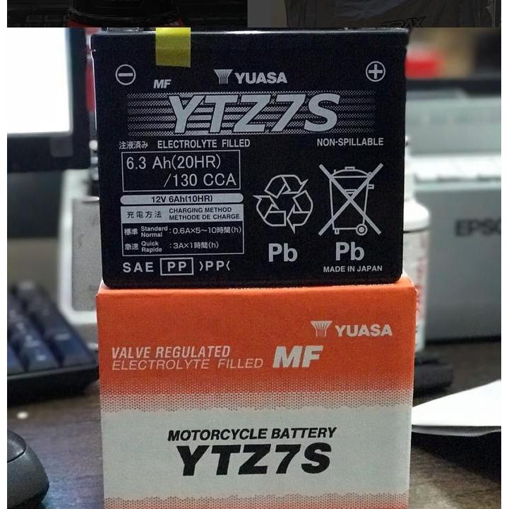 Aki Baterai Yuasa YTZ7S Japan Honda CBR 1000 Ninja ZX-10
