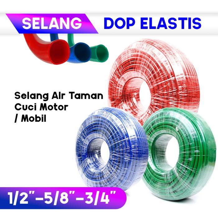 Selang Air Elastis Lentur Warna - Selang Air Doff Elastis Tebal 1Mm - Selang Air Taman