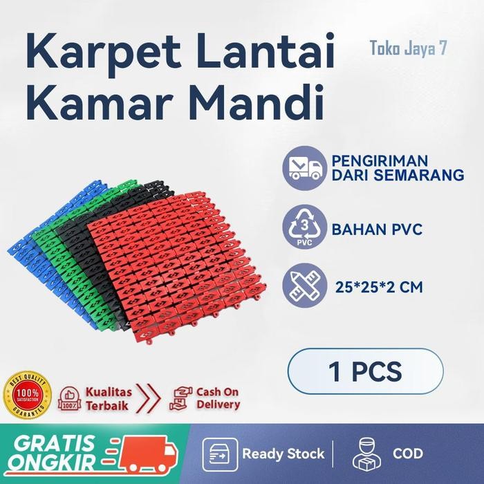 sw4u Karpet Kamar Mandi 25X25 Cm Keset Anti Slip Lantai Murah