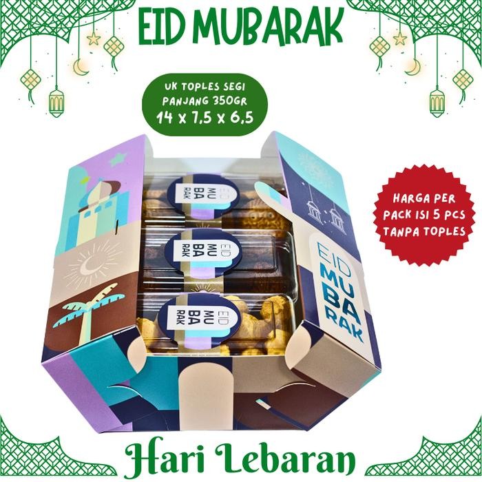 Kotak Kraft untuk Toples Segi Panjang Isi 3 Toples, Box Kue Kering