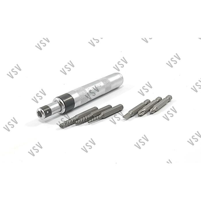 Paling Baik Tekiro Obeng Ketok Getok Mini Impact Driver And Extractor Set 7Pcs Terlariss 