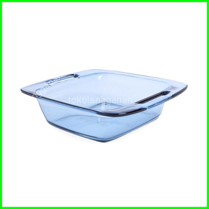 Pyrex Loyang Kaca 20 Cm - Biru