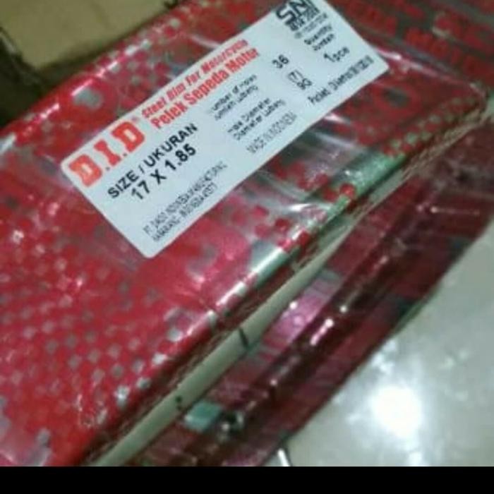 PAKETAN PELEK BESI JARI -JARI DID CHROME UKRAN 160 RING 17&185 RING 17