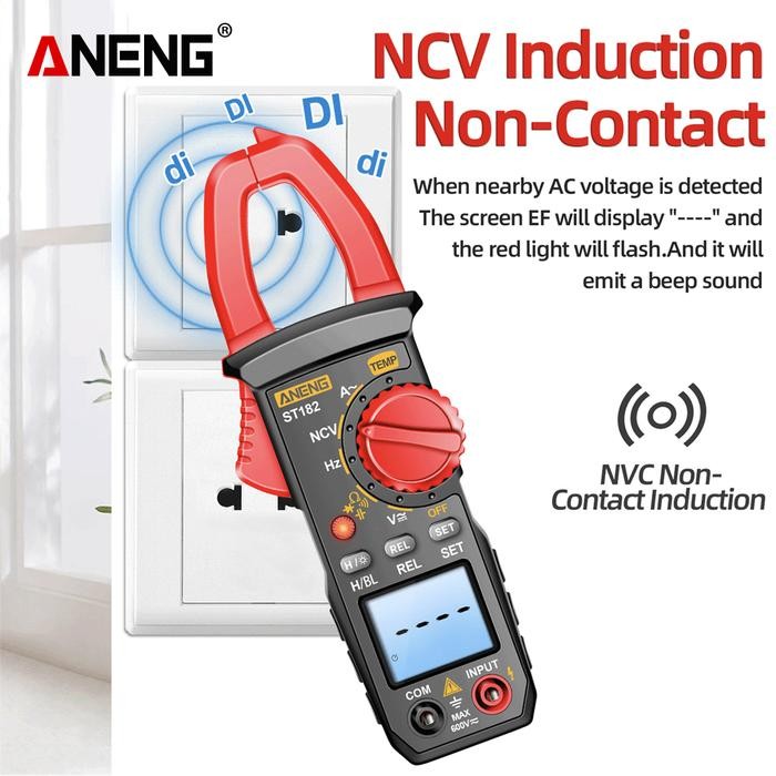 Aneng ST182 Digital Multimeter Voltage Tester Clamp Ammeter Original