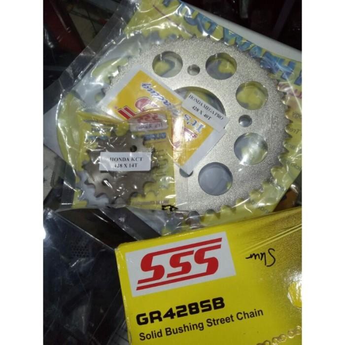 Gearset Sss Racing Honda Cbr 150 R Cb 150 R Verza Megapro Sonic Gtr Gear Set Sss Untuk Cb 150R New