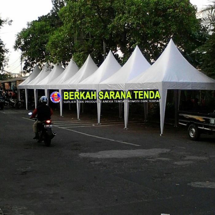 Terpal tenda kerucut ukuran 3x3