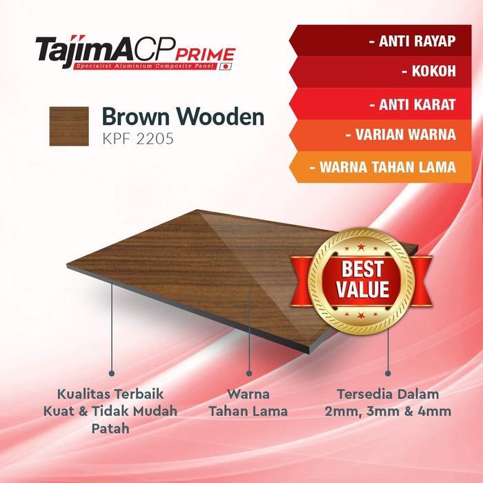 Acp Tajima Brown Wooden 3mm PE
