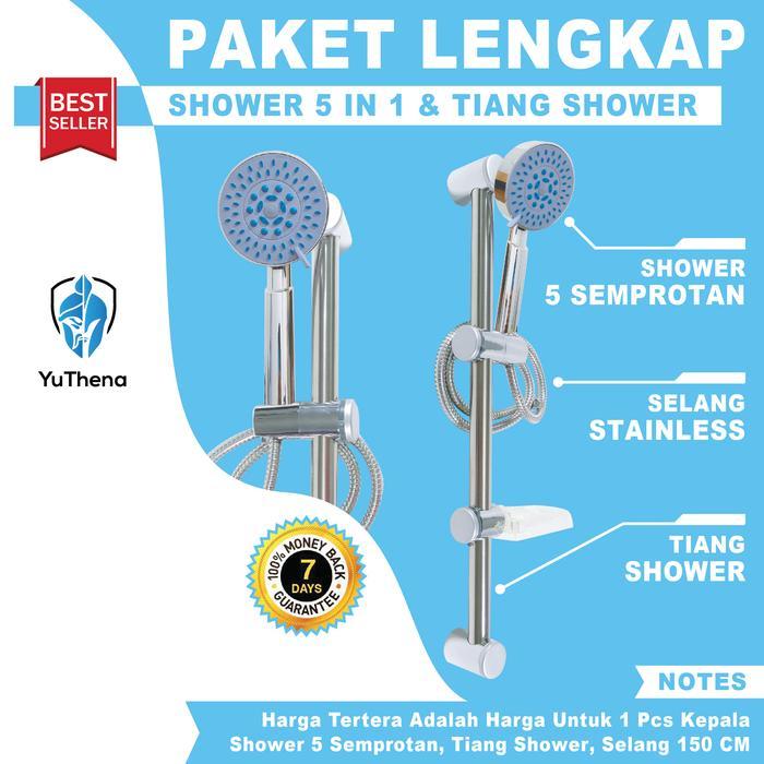 Onda Sanitary - Shower Tiang Set Column Shower Rail Tiang Shower Mandi