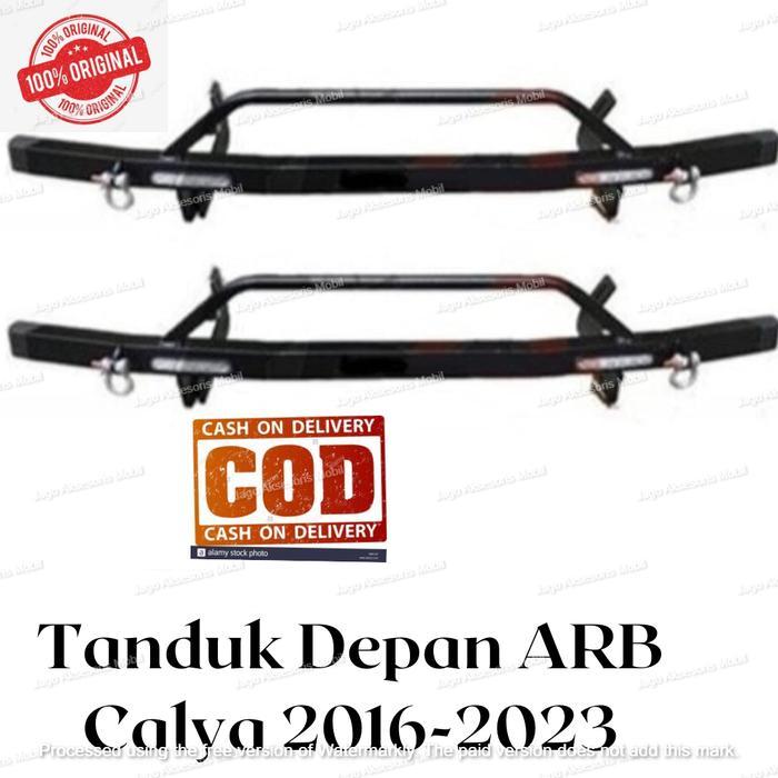TANDUK TOWING DEPAN BELAKANG BESI BAR PELINDUNG BEMPER MOBIL CALYA 2016-2023