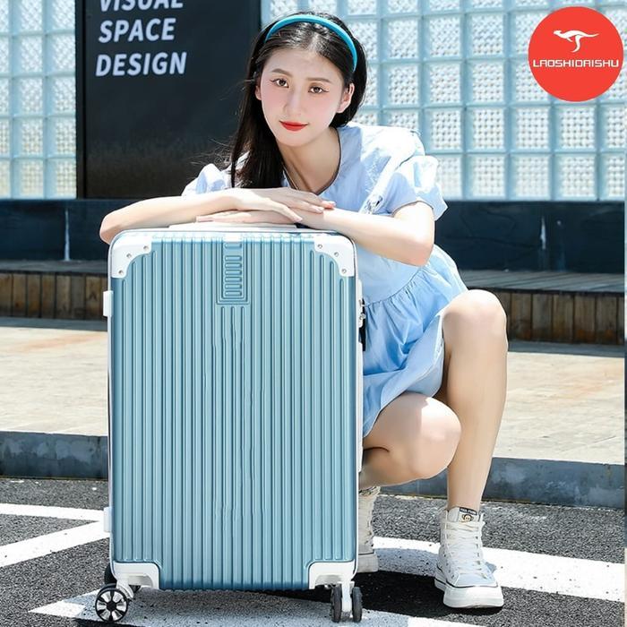 Laoshidaishu Koper 24 Inch Jumbo 22 Inch Kabin Bagasi Koper Tas Travel Polo Besar Anak