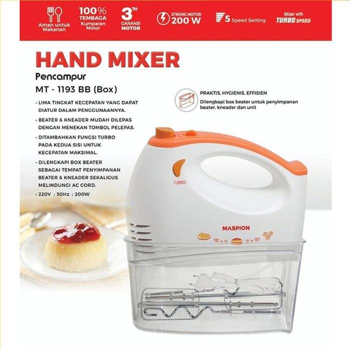 Maspion Mt-1193 Hand Mixer / Mt1193
