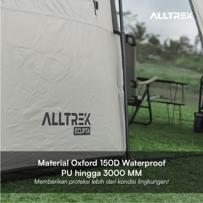 Alltrek Tenda Camping Eclipta Tunnel 4P Double Layer Waterproof Tent