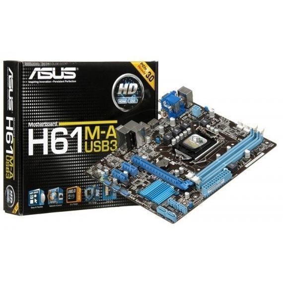 MOTHERBOARD ASUS H61M-A / H61M-C /H61M-E - LGA1151 DDR3 TERMURAH