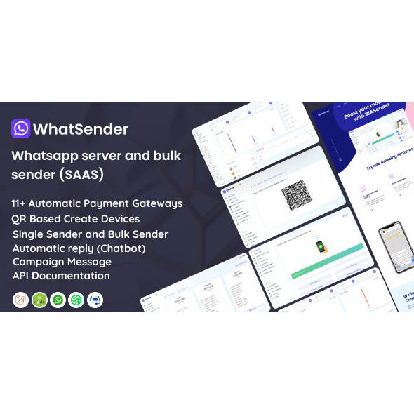 WhatSender - Whatsapp server and bulk sender (SAAS)